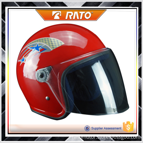 Red color open face motorcycle helmets for sale cheap